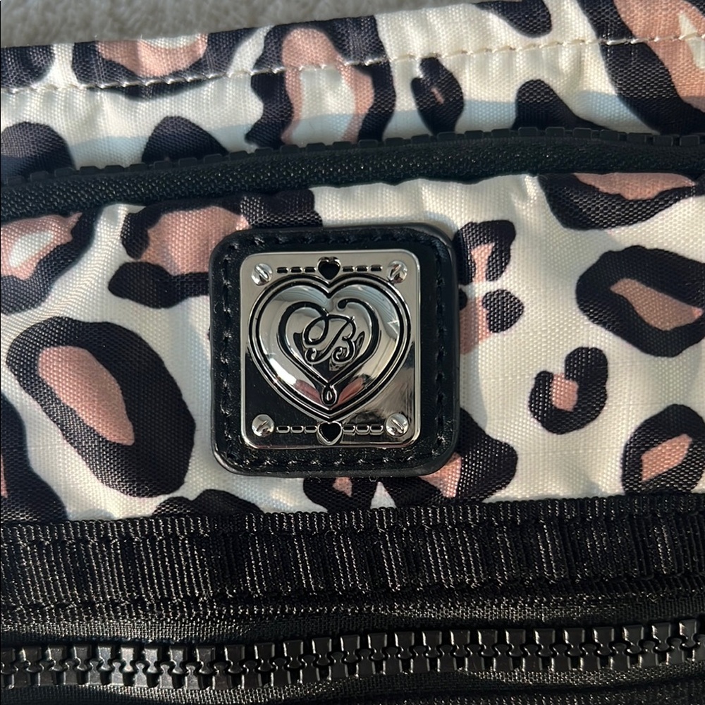 Brighton Animal Print Crossbody Bag with Black Trim - Picture 2 of 8